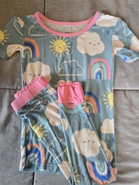 Little Sleepies Toddler Short Sleeve Pajama Set- Size 3T